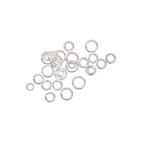 RICO - Open Jump Rings - lot de 30 - Ø3mm/4mm/5mm - Silver