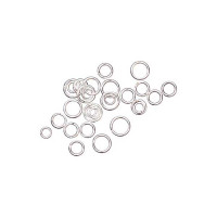 RICO - Anneaux Ouverts - lot de 30 - Ø3mm/4mm/5mm - Silver