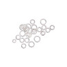 RICO - Anneaux Ouverts - lot de 30 - Ø3mm/4mm/5mm - Silver