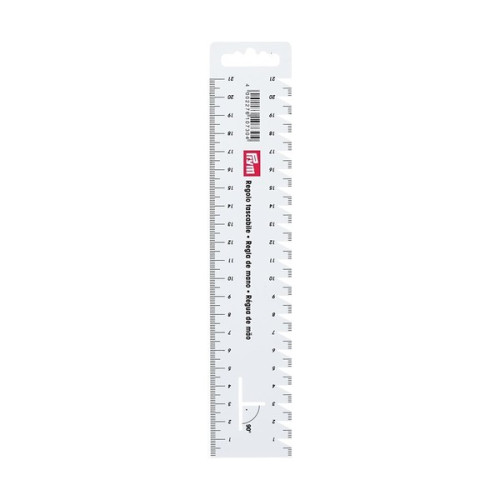 PRYM - Réglette pour Plis et Ourlets - Plastique Souple - 21 cm
