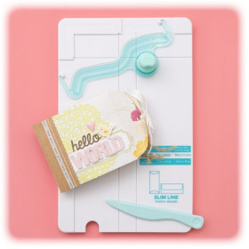 WE R MEMORY KEEPERS - Punch Board - Slimline Card