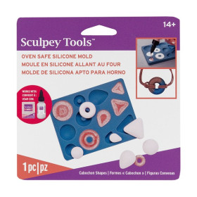 SCULPEY - Moule Silicone Cabochon - Cuisson au Four