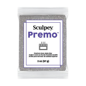 SCULPEY - Premo - Accent White Gold Glitter - Pain 2 oz (57 g)
