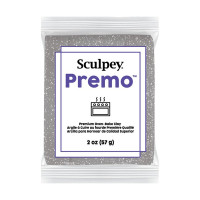SCULPEY - Premo - Accent White Gold Glitter - 2 oz (57 g) Bar