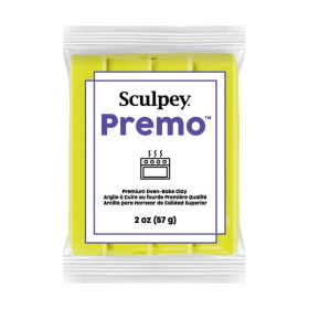 SCULPEY - Premo - Fluo Yellow - 2 oz (57 g) Bar