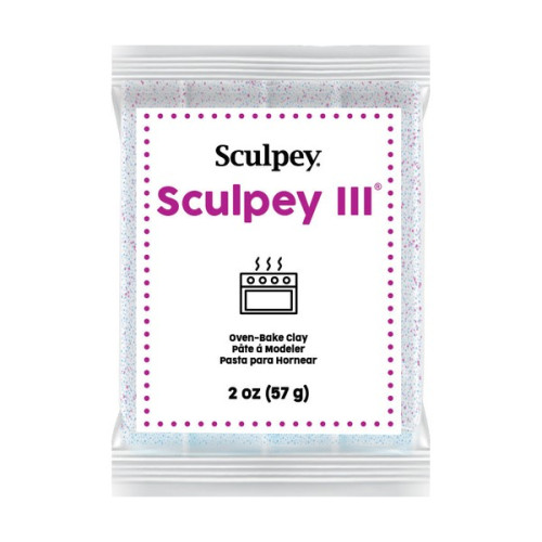 SCULPEY - III - White Glitter - Pain 2 oz (57 g)