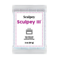 SCULPEY - III - White Glitter - Pain 2 oz (57 g)