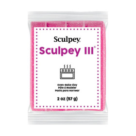 SCULPEY - III - Pink Glitter - 2 oz (57 g) Bar
