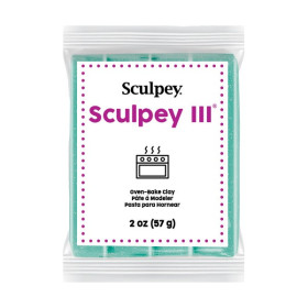 SCULPEY - III - Turquoise Glitter - Pain 2 oz (57 g)