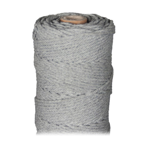 ARTEMIO - Bobine de Ficelle Coton Câblé - 2.2 mm x 70 m - Gris