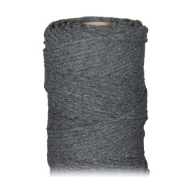 ARTEMIO - Cabled Cotton String Spool - 2.2 mm x 70 m - Anthracite
