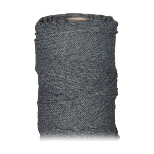 ARTEMIO - Cabled Cotton String Spool - 2.2 mm x 70 m - Anthracite