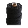 ARTEMIO - Bobine de Ficelle Coton Câblé - 2.2 mm x 70 m - Noir