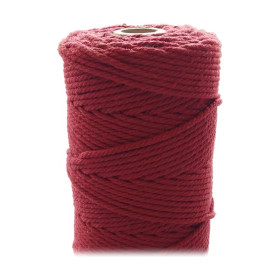 ARTEMIO - Cabled Cotton String Spool - 2.2 mm x 70 m - Bordeaux