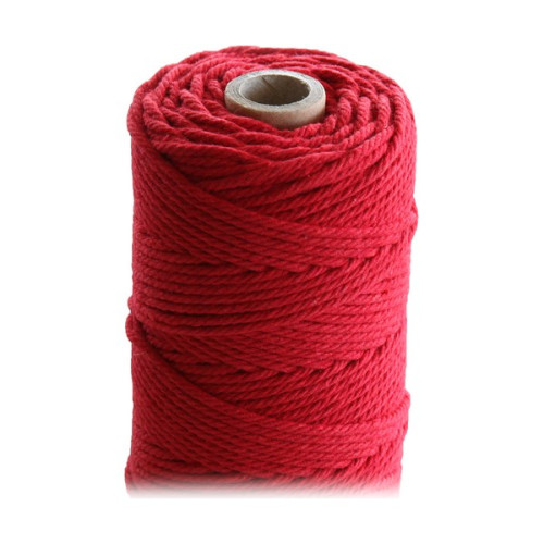 ARTEMIO - Bobine de Ficelle Coton Câblé - 2.2 mm x 70 m - Rouge