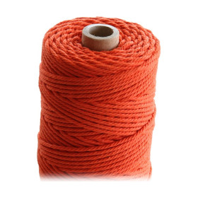 ARTEMIO - Bobine de Ficelle Coton Câblé - 2.2 mm x 70 m - Orange