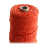 ARTEMIO - Cabled Cotton String Spool - 2.2 mm x 70 m - Orange