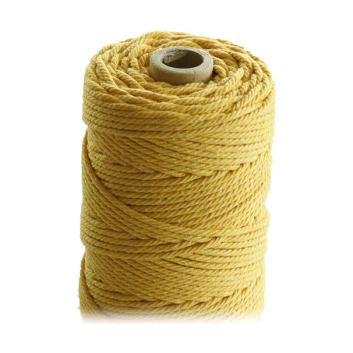 ARTEMIO - Bobine de Ficelle Coton Câblé - 2.2 mm x 70 m - Jaune