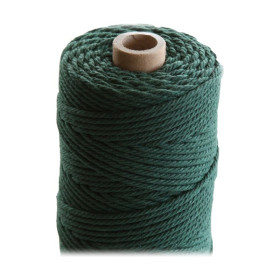 ARTEMIO - Bobine de Ficelle Coton Câblé - 2.2 mm x 70 m - Vert Foncé