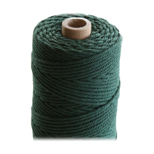 ARTEMIO - Bobine de Ficelle Coton Câblé - 2.2 mm x 70 m - Vert Foncé