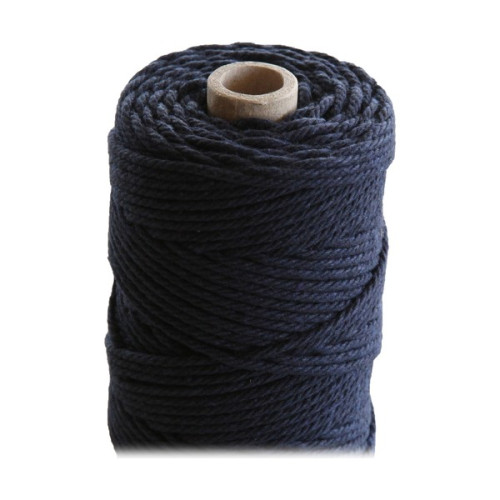 ARTEMIO - Bobine de Ficelle Coton Câblé - 2.2 mm x 70 m - Bleu Marine