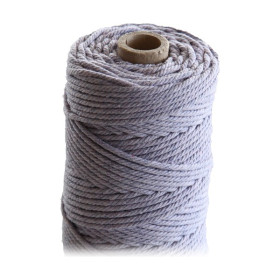 ARTEMIO - Cabled Cotton String Spool - 2.2 mm x 70 m - Lilac