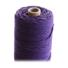 ARTEMIO - Cabled Cotton String Spool - 2.2 mm x 70 m - Purple