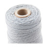 ARTEMIO - Bobine de Ficelle Coton Câblé - 4 mm x 33 m - Gris
