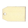 ARTEMIO - Porte-Clés en Bois - Rectangles 3,5 x 5,5 cm - Set de 6