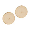 ARTEMIO - Planches Peuplier Rondes - 9-10 cm - Set de 2