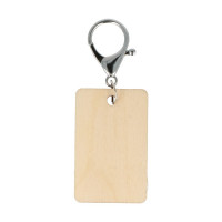 ARTEMIO - Wooden Keyrings - Rectangles 55 x 35 x 5 mm - Set of 3
