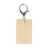 ARTEMIO - Wooden Keyrings - Rectangles 55 x 35 x 5 mm - Set of 3
