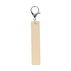 ARTEMIO - Porte-Clés en Bois - Rectangles 20 x 100 x 5 mm - Set de 3