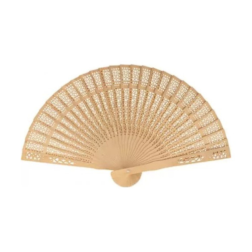 ARTEMIO - Éventail à Décorer - Bois Naturel - 20 cm