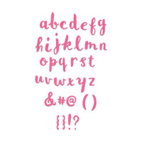 SIZZIX - Matrice de Découpe - Thinlits - Alphabet Brush 38 pièces