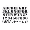 ARTEMIO - Stencil 10 x 15 cm - Bold Alphabet