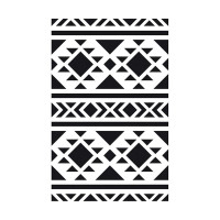 ARTEMIO - Pochoir 10 x 15 cm - Géométrique Navajo