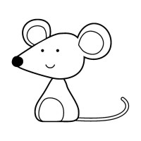 ARTEMIO - Wooden Stamp - Mouse - 26x26 mm