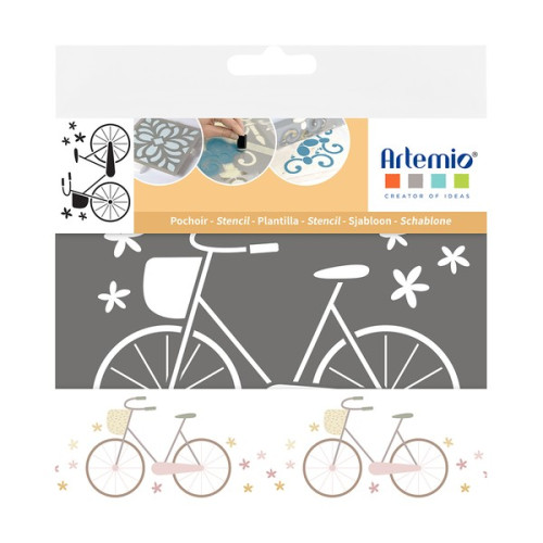 ARTEMIO - Pochoir 10 x 15 cm - On My Way Vélo