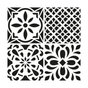 ARTEMIO - Stencil 30 x 30 cm - Cement Tile 1