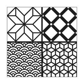 ARTEMIO - Pochoir 30 x 30 cm - Carreaux Vagues