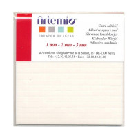 ARTEMIO - Pads 3D Adhésif Mousse - Set de 1083 - 5x5mm - 1/2/3mm