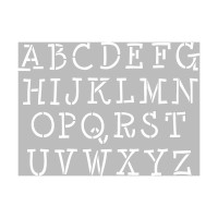 ARTEMIO - Pochoir A4 - Alphabet Majuscules