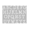 ARTEMIO - Pochoir A4 - Alphabet Majuscules