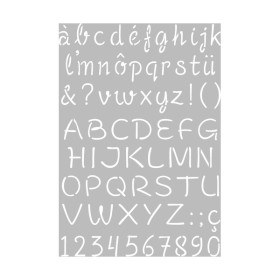 ARTEMIO - Stencil A4 - Upper/Lowercase Alphabet