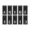 ARTEMIO - Alphabet Stencil Ring - Calligraphy - 70 Pieces