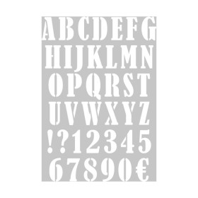 ARTEMIO - A3 Stencil - Alphabet - With Numbers and Signs