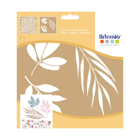 ARTEMIO - Pochoir 20x20 cm - Kraft - Terrazzo