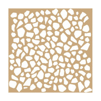ARTEMIO - 20x20 cm Stencil - Kraft - Terrazzo