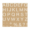 ARTEMIO - 20x20 cm Stencil - Kraft - Alphabet